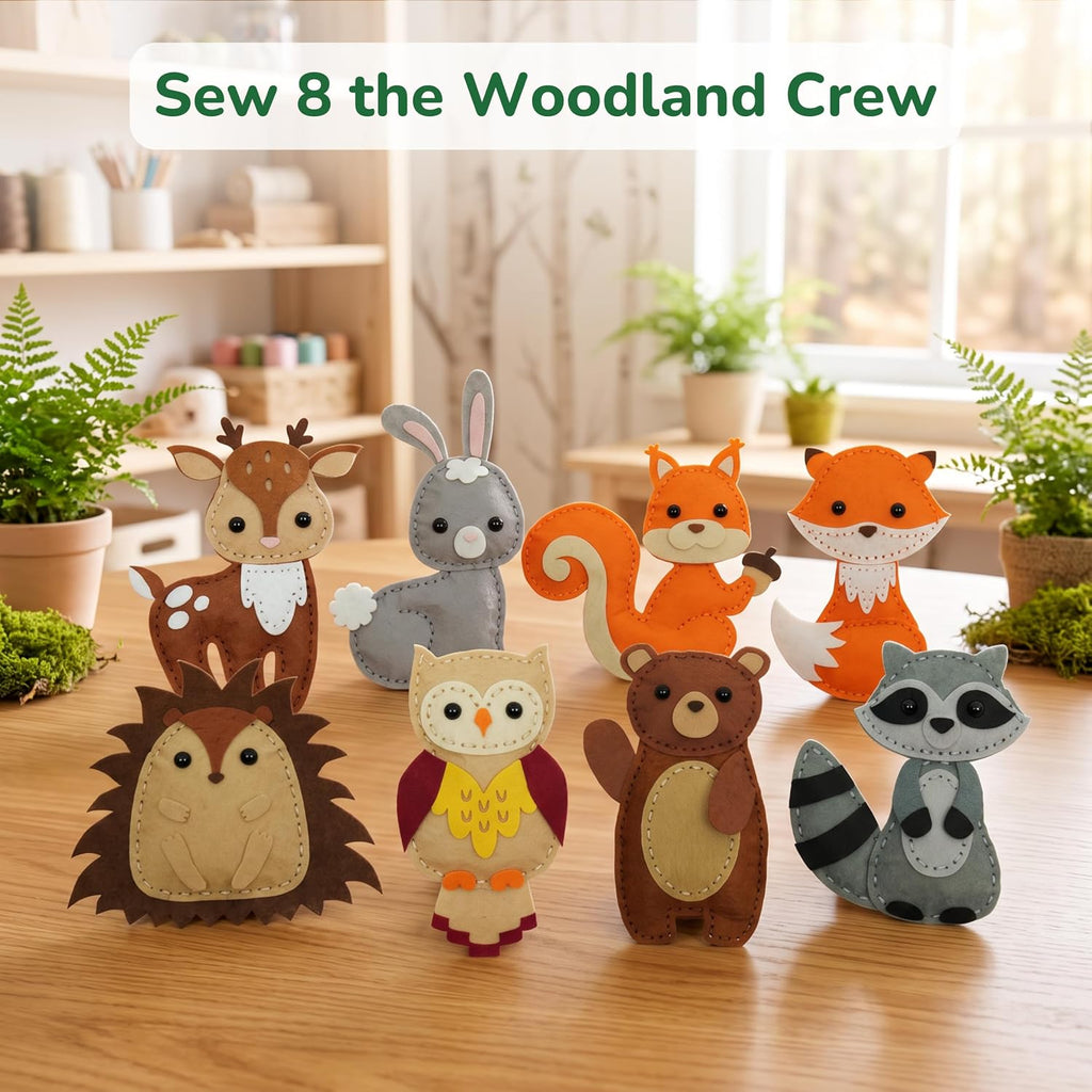 Craftorama Sewing Kit for Kids, Fun and Educational Animal Craft Set
