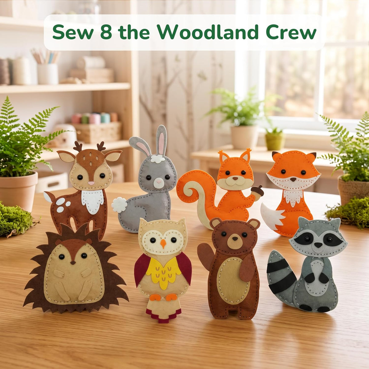 Craftorama Sewing Kit for Kids, Fun and Educational Animal Craft Set