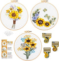 GLTAYLMY 3 Sets Embroidery Starter Kit with Pattern and Instructions