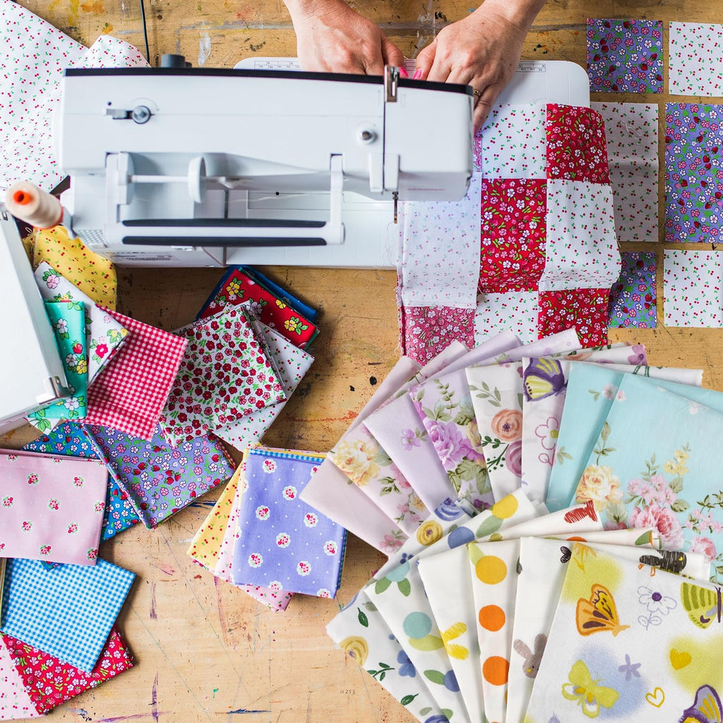 14pcs Fat Quarters 100% Cotton Fabric Bundles Floral Precut Fabric