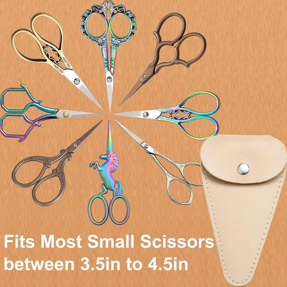 5 inches Small Embroidery Scissors Cover, 2 Pack