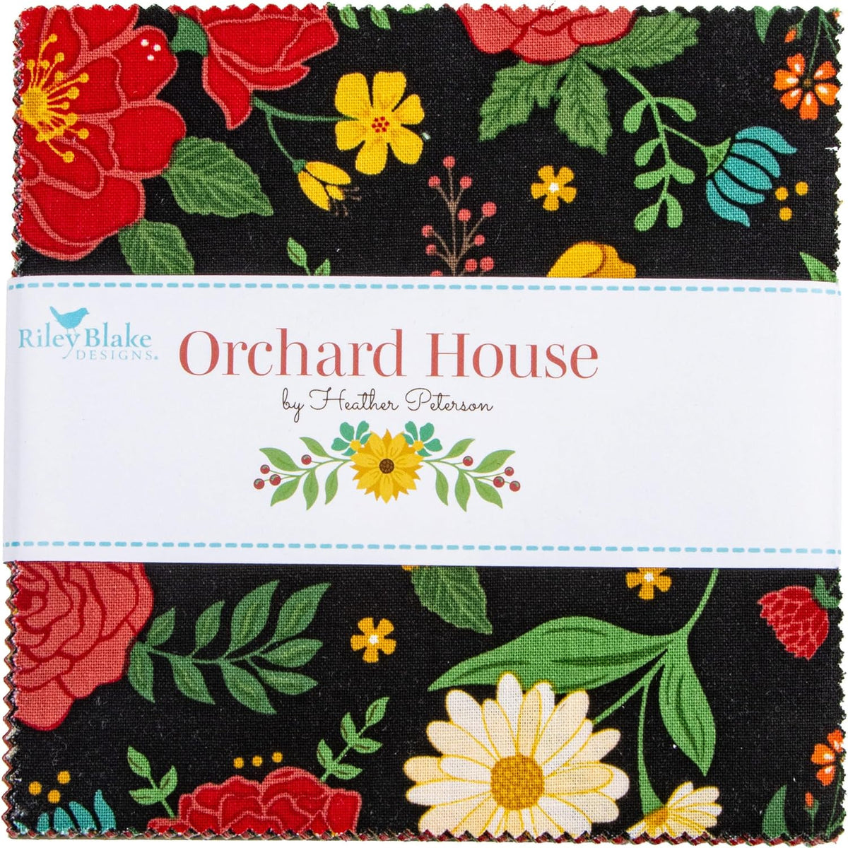 Heather Peterson Orchard House 5" Stacker 42 5-inch Squares Charm Pack