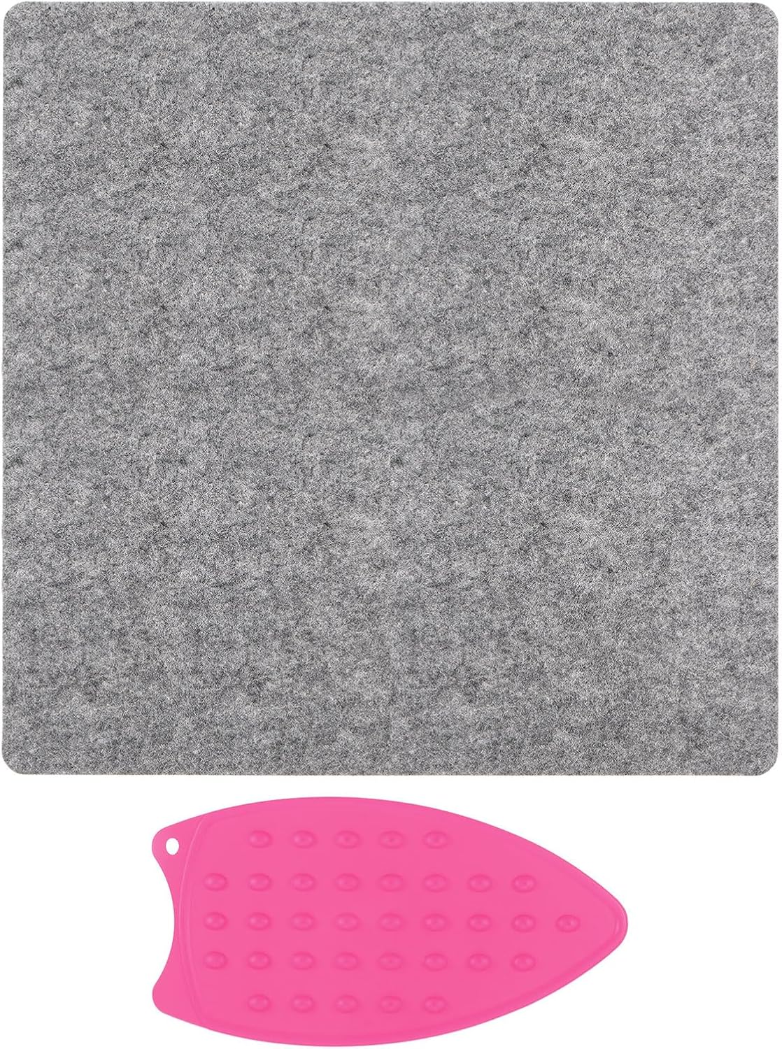 HARFINGTON Wool Pressing Mat 17" x 17" Wool Ironing Pad Sewing Notions