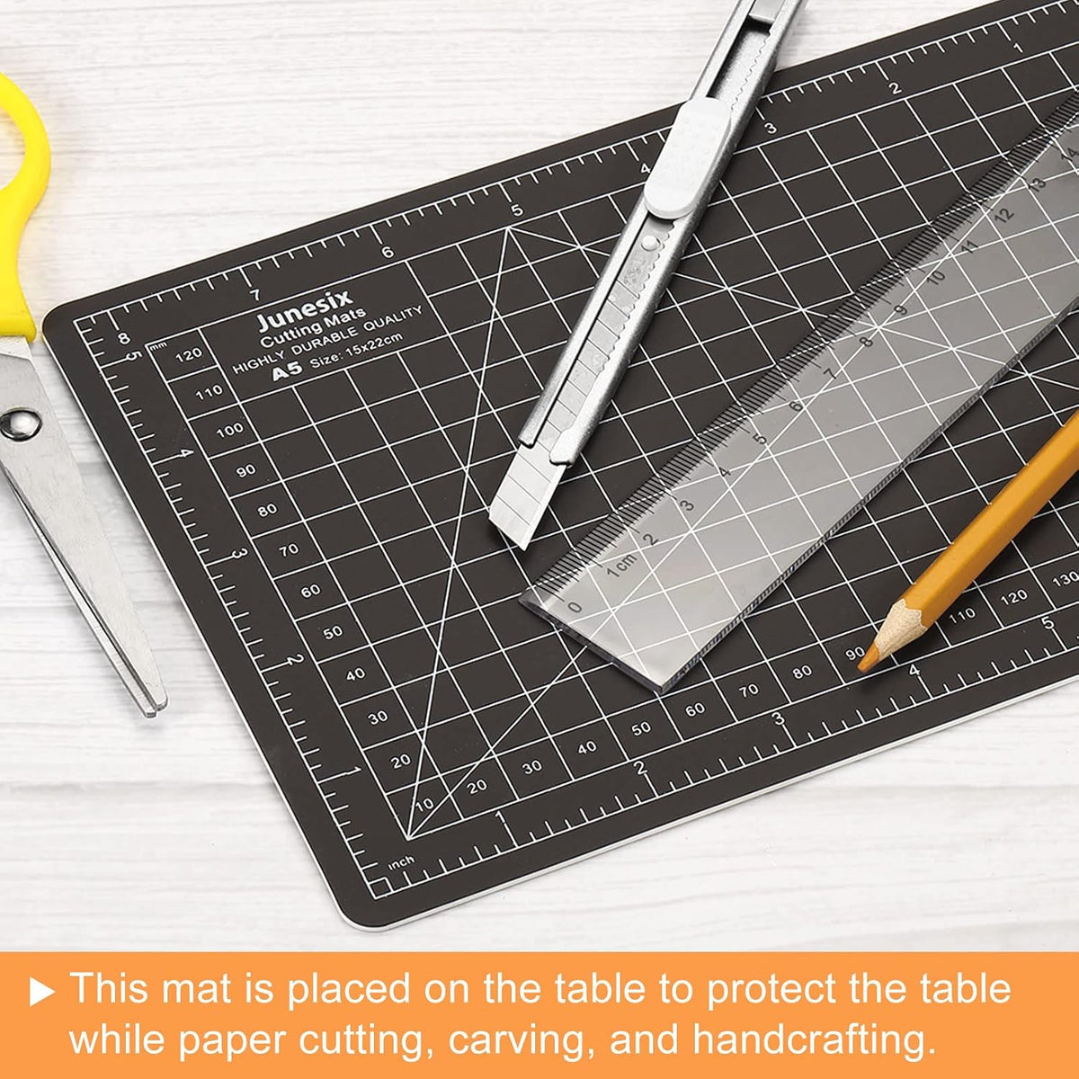 MECCANIXITY 6" x 8" Cutting Mats, 2 Pack Rotary Fabric Mat Self