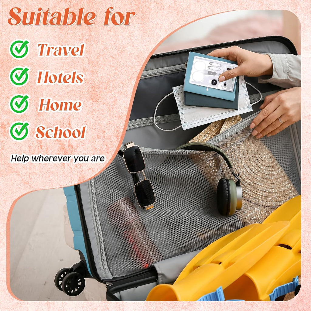 Knitgrip 100 Boxes Mini Sewing Kit, Small Travel Kit with Scissor