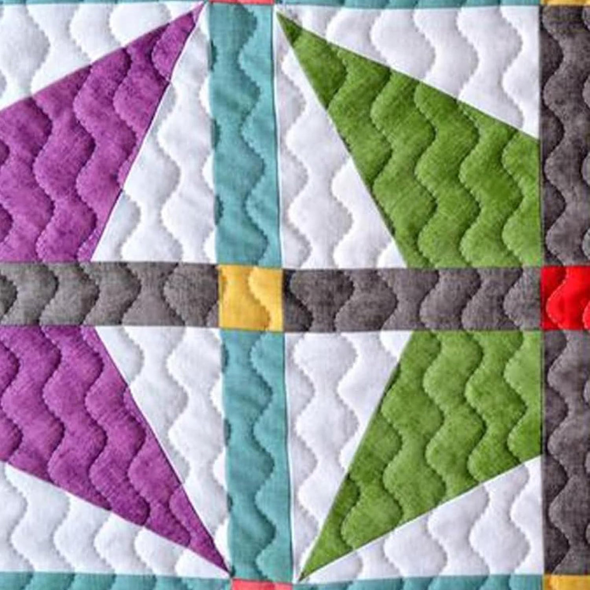 Wave Ruler for Quilting: 3mm Thick Acrylic Template for Sewing