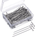 Mudder 100 Pack T-Pins for Wig 2 Inch Long Straight Sewing Pins