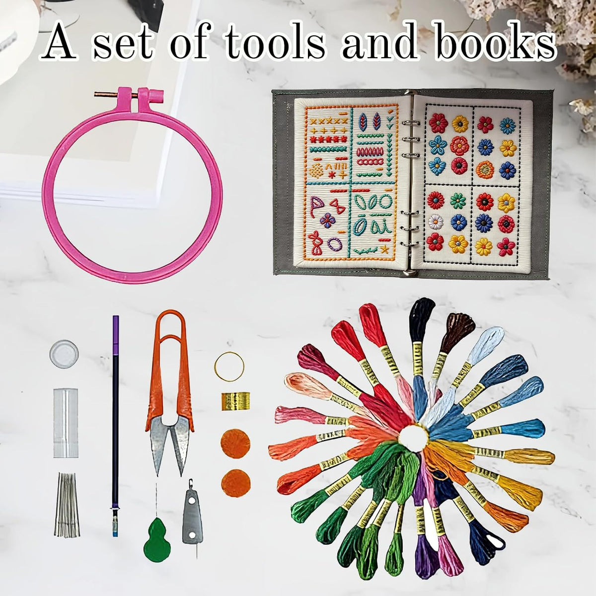 2026 New Embroidery Book Kit Embroidery Book Including a Complete