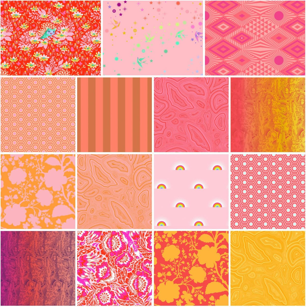 Saturday Stash: Fruity Fat Quarter Bundle (15 Pieces) by Tula Pink for