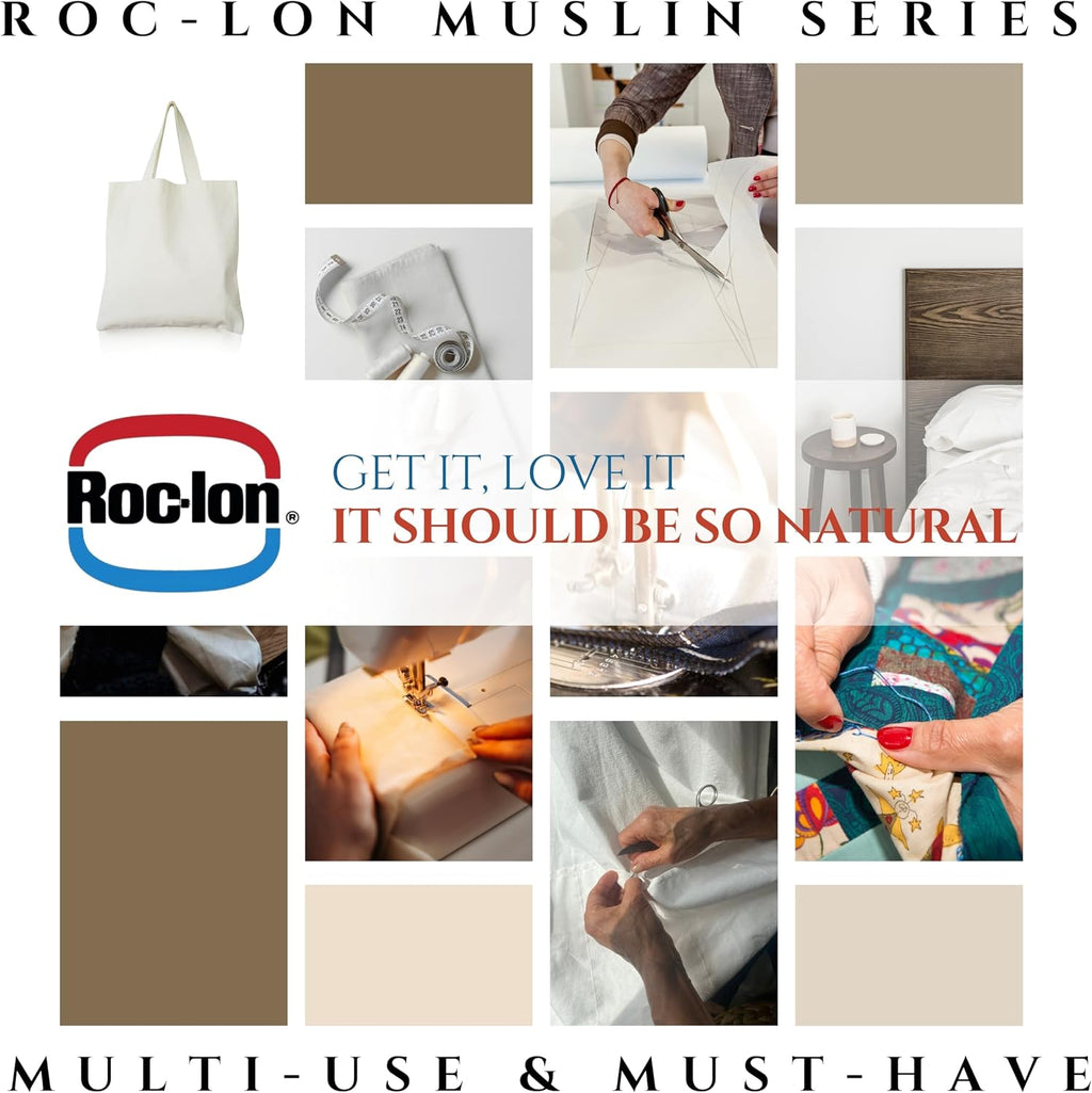 ROC-lon 107/108" 100% Cotton Unbleached Permanent Press, Cut by Yard
