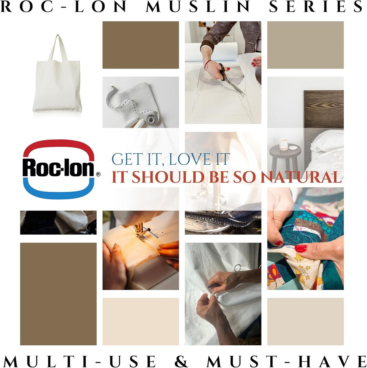 ROC-lon 107/108" 100% Cotton Unbleached Permanent Press, Cut by Yard
