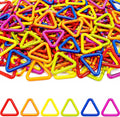 100PCS Triangle Crochet Stitch Markers, Metal Marker Rings for DIY