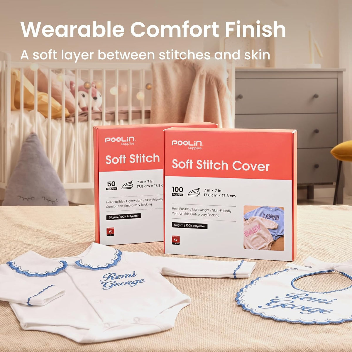 Poolin Embroidery Backing Bundle