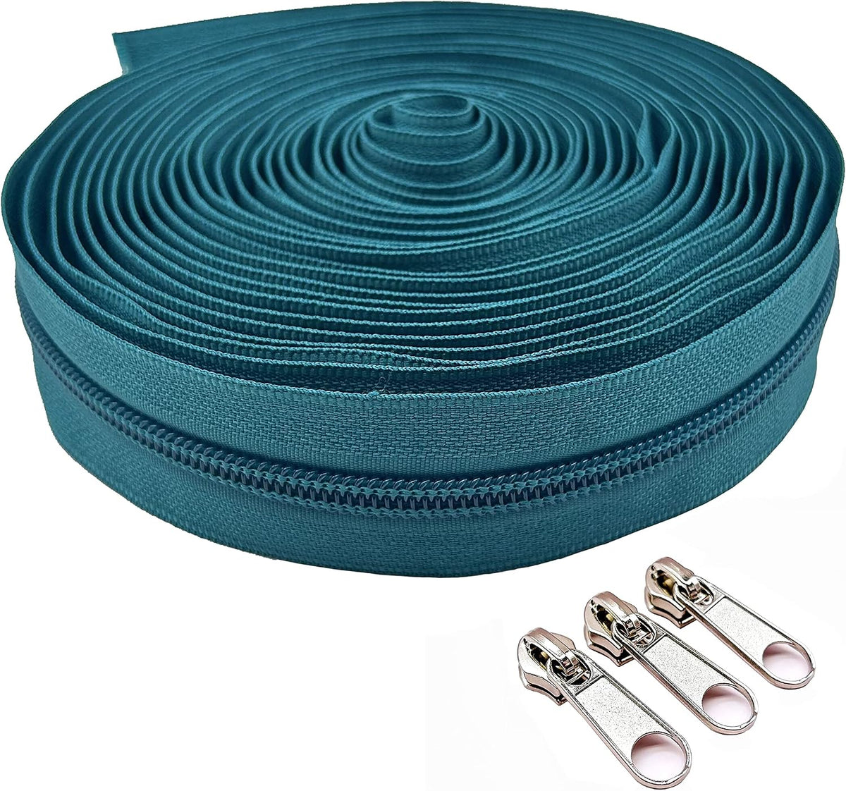 Goyunwell #5 Nylon Zippers for Sewing Tailor 10 Yards & 25pcs Zipper