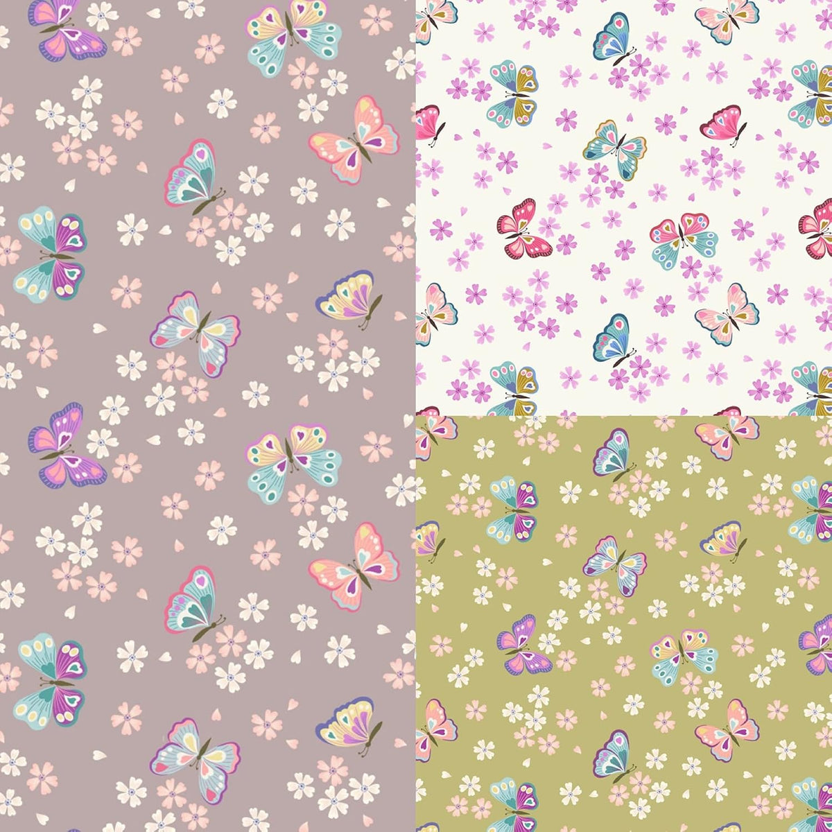 Lewis & Irene Love Blooms Fabric Collection 20 Piece Fat Quarter