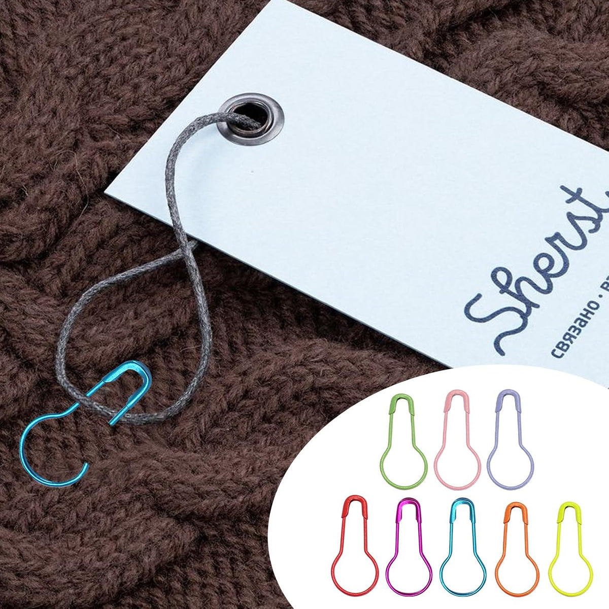 500 Pieces Safety Bulb Pins, Metal Gourd Pin Set