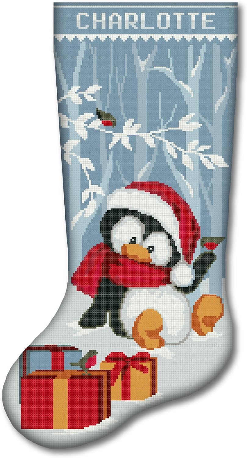 Cross Stitch Kits for Adults Stamped Personalized Christmas Stockings