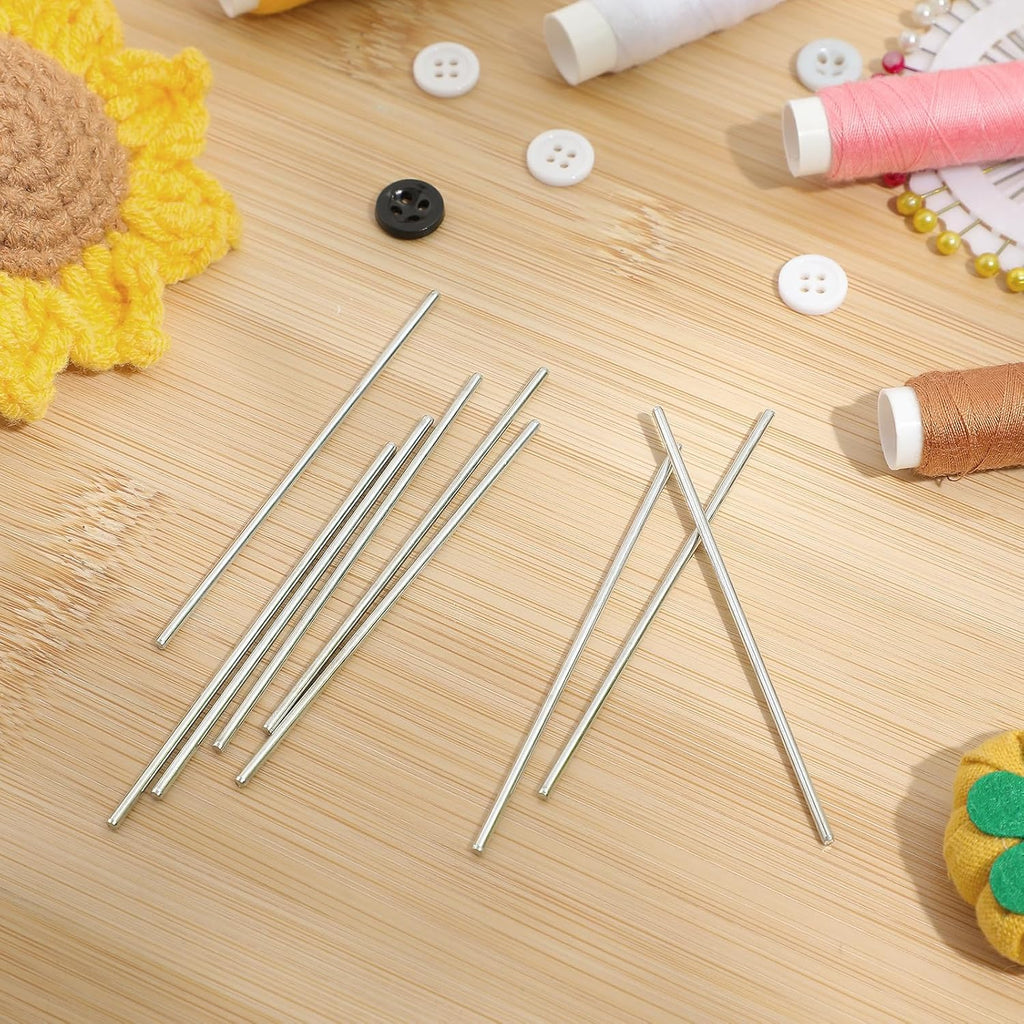 20pcs Metal Blocking Rods, Round Steel Board Pegs Set