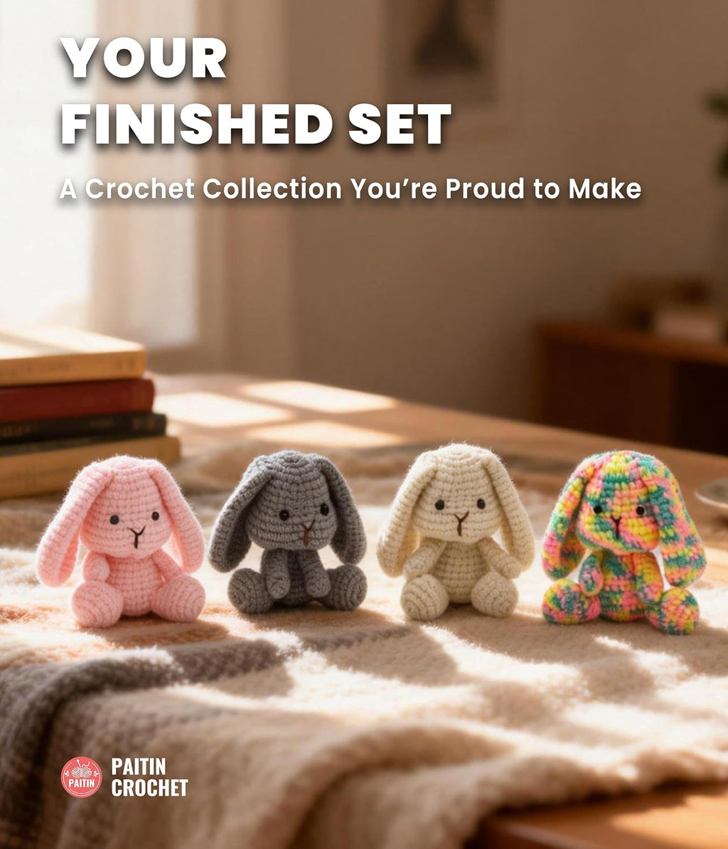 PAITIN Crochet Kit for Adults Beginners – DIY Amigurumi Craft Set with