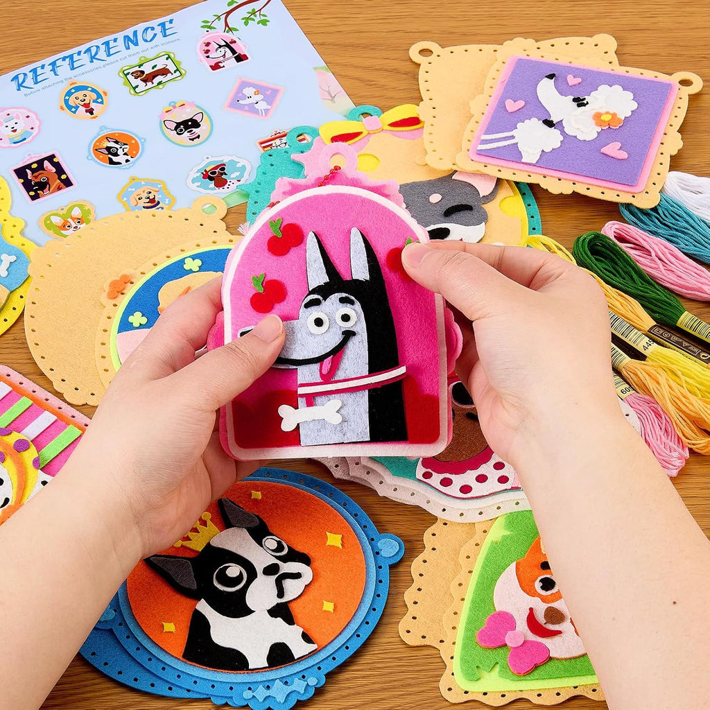 Toylink Dog Tag Sewing Kit for Kids Beginners, 12-in-1 Sew Your Own
