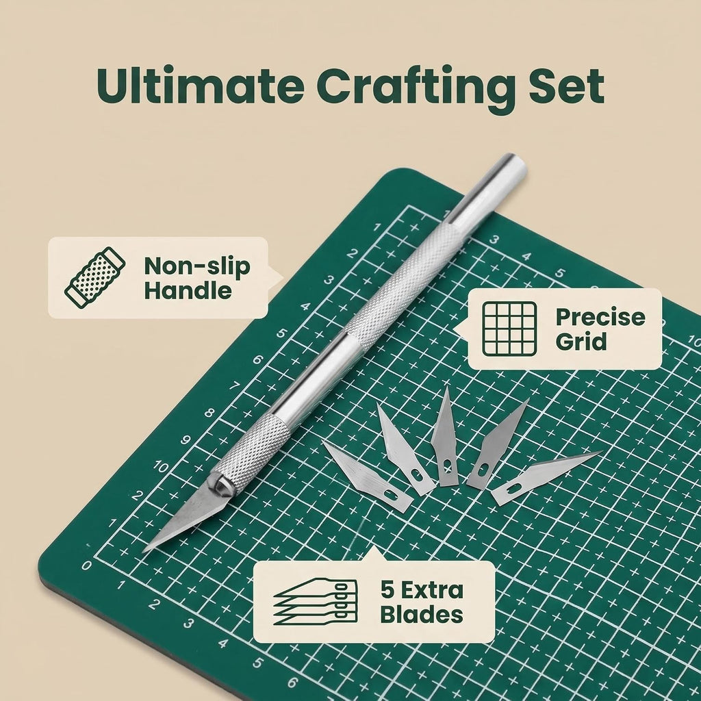 A3 Self Healing Cutting Mat Double Sided, 12x18 Inch Rotary Cutting