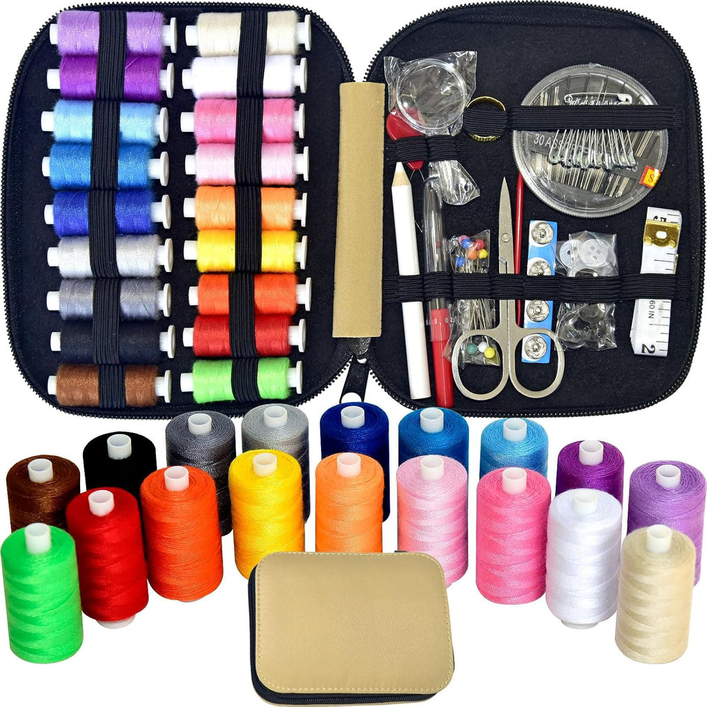 Sewing Kit with Case Portable Sewing Supplies for Home Traveler