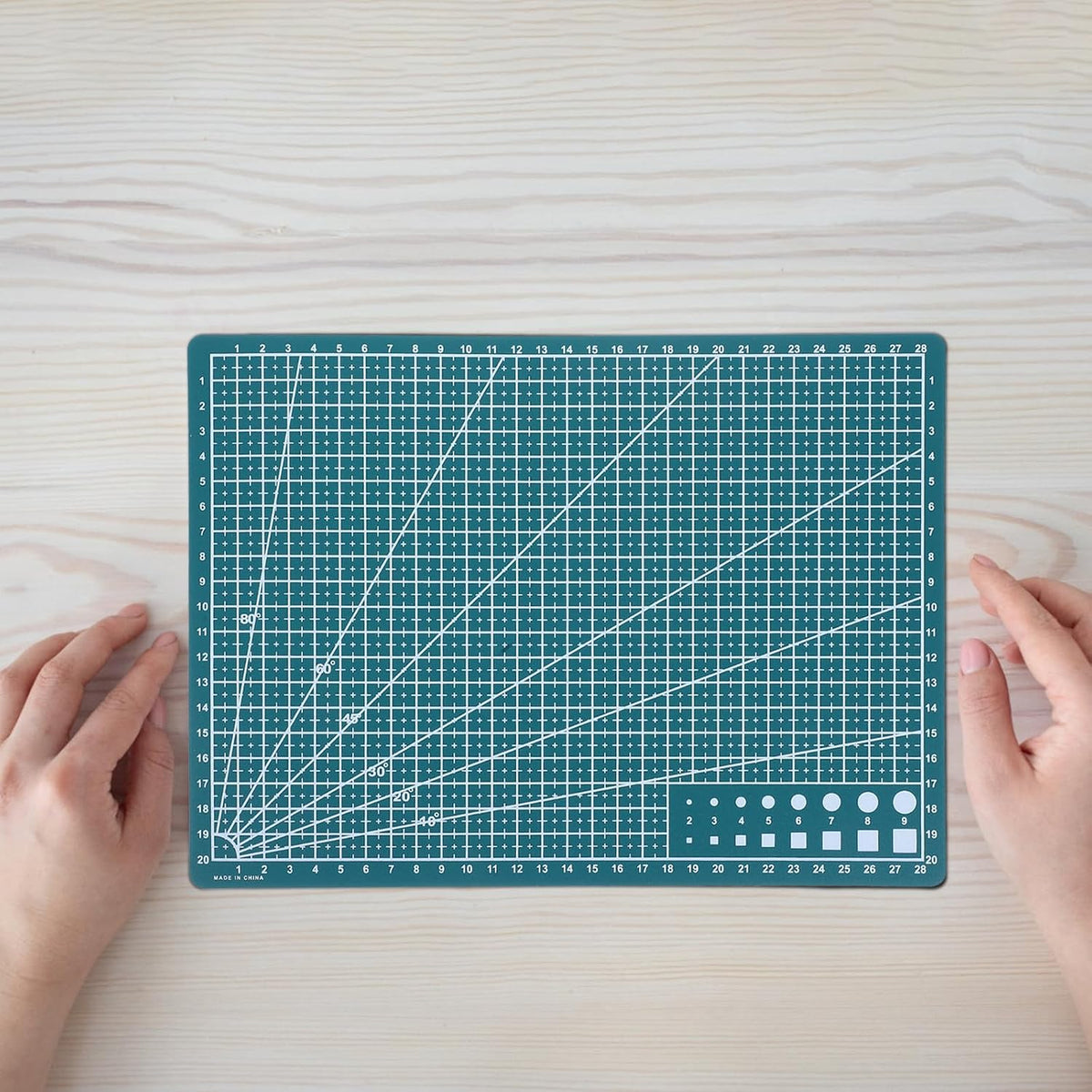 A4 Double-Sided Self-Healing Cutting Mat Board Green 30×22Cm for
