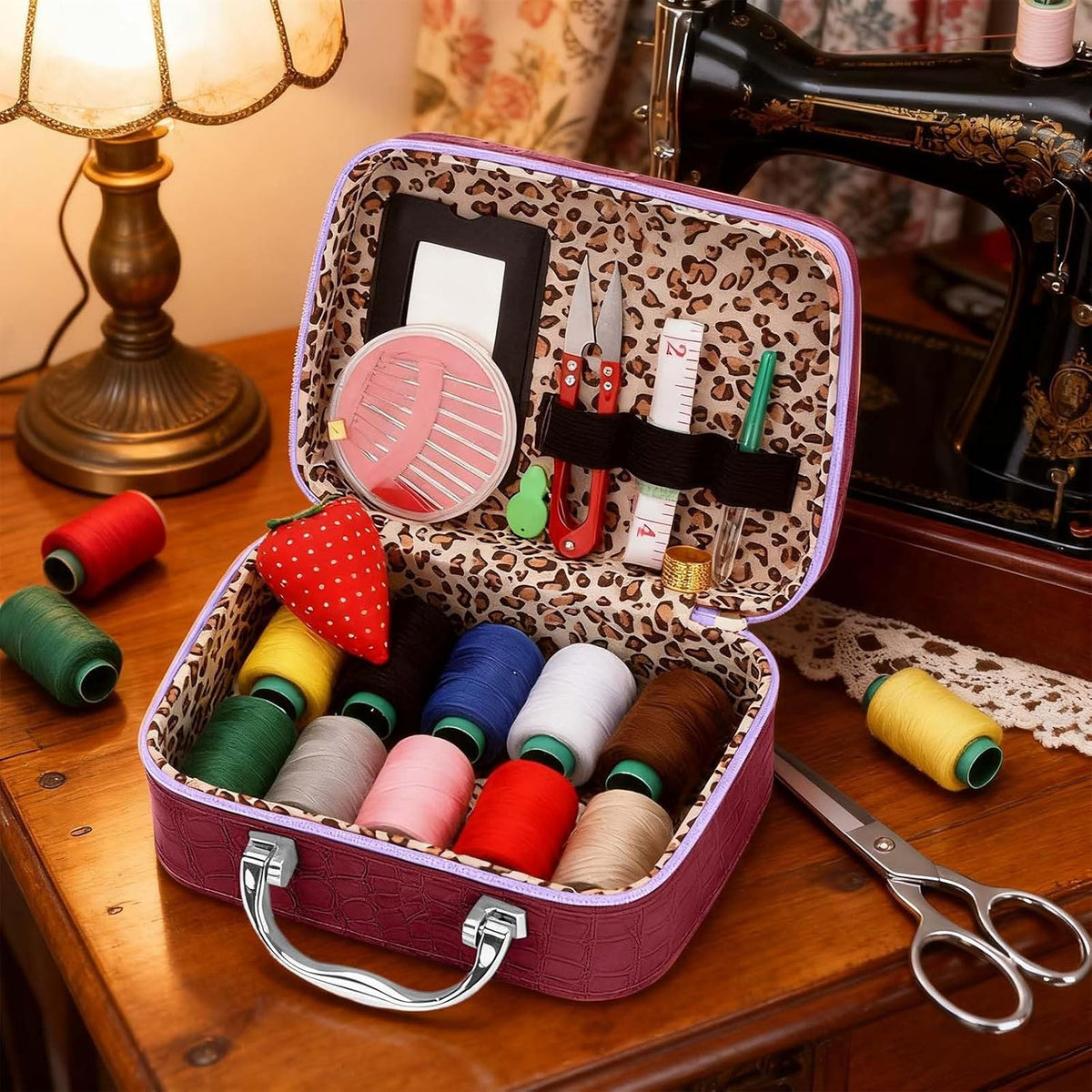 Sewing Kit for Adults, Needle and Thread Kit with Measure Tape,10