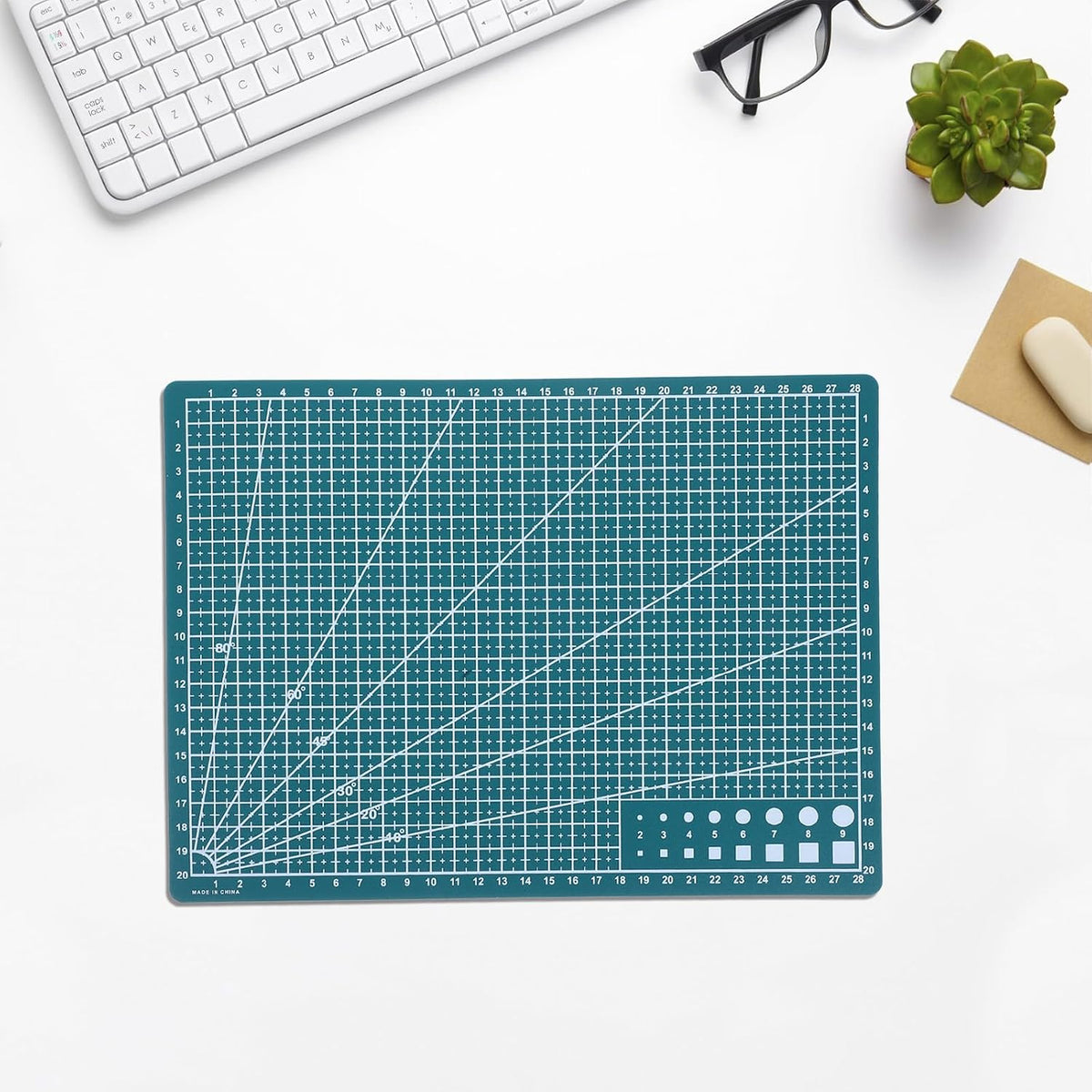 Rotating Cutting Mat Sewing Mat Double Sided Measurement Grid