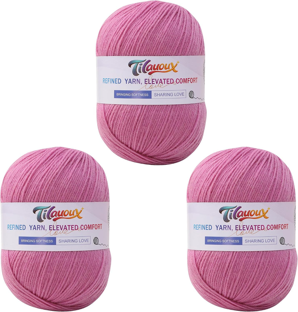 100% Wool Yarn - 100g / 240m (262 yds) #3 DK Light Worsted - 35 Colors