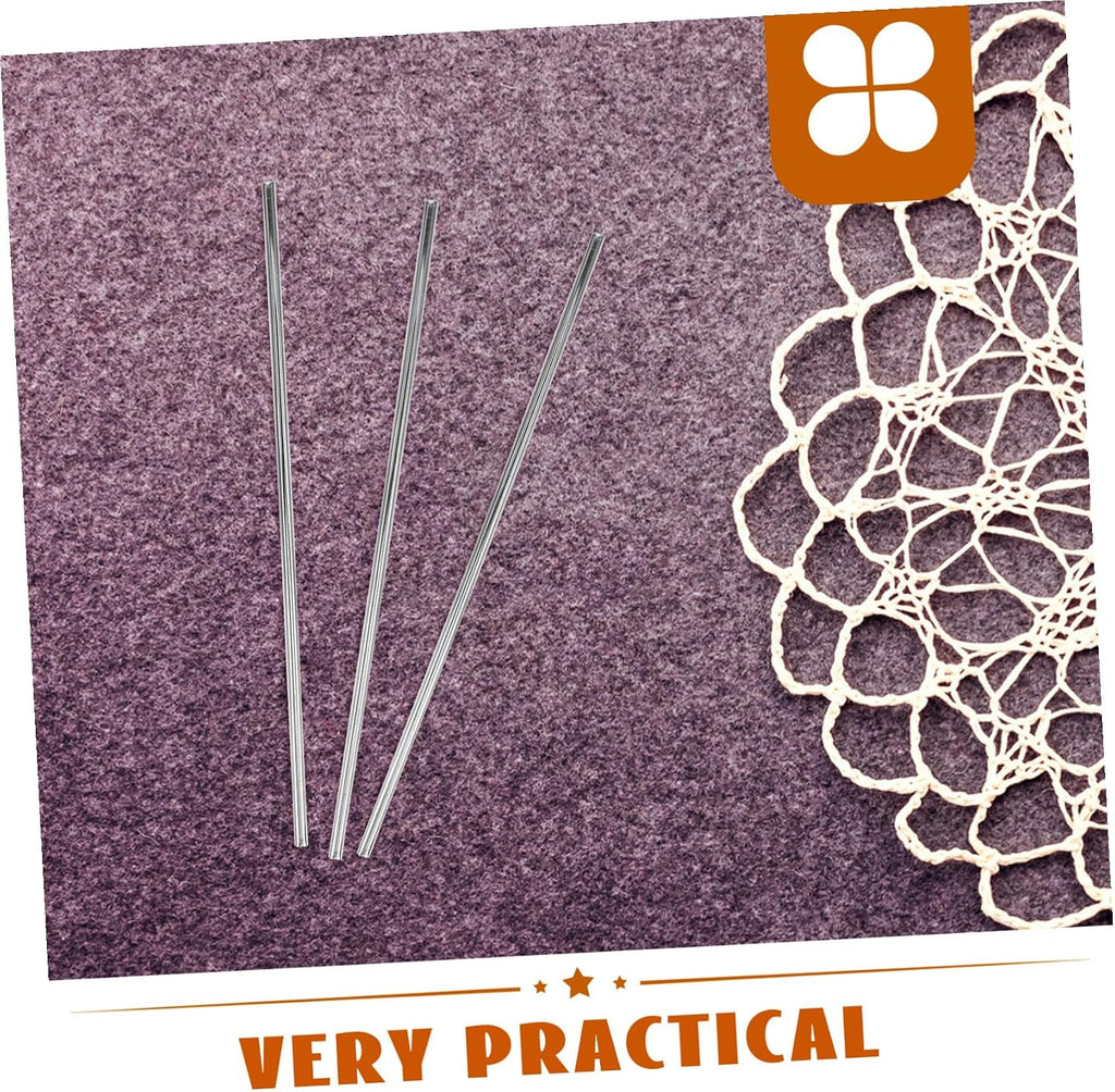 50pcs Steel Rod Pins for Blocking Board, Knitting Crochet Supplies
