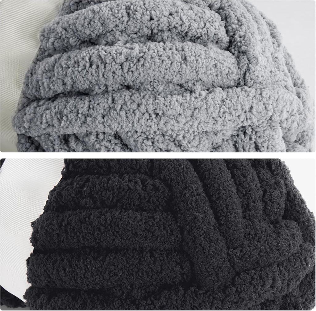 MABOZOO Assorted Chunky Yarn for Hand Knitting 8 Pack, Fluffy Jumbo