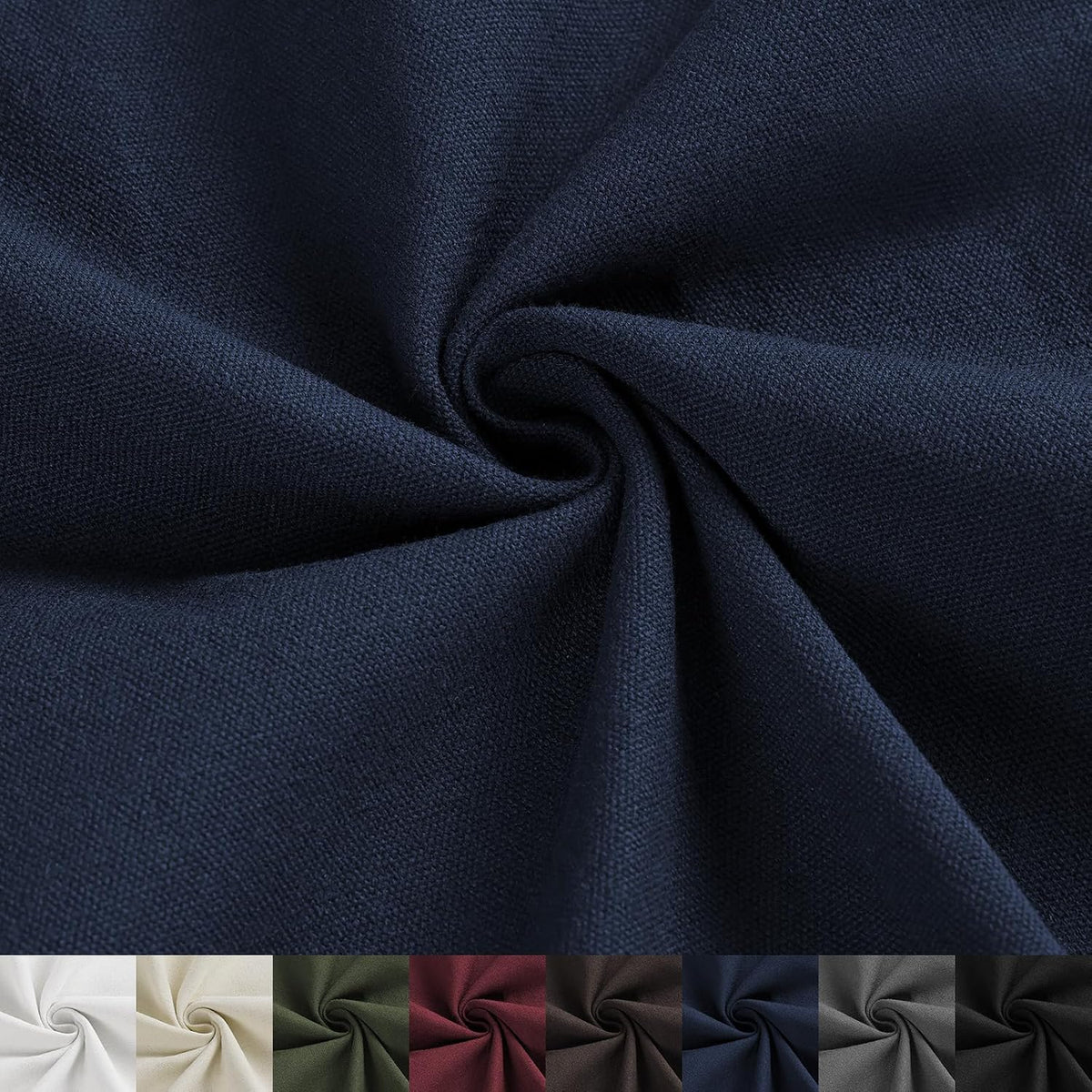 Canvas Fabric 10oz Cotton Upholstery Fabric Drop Cloth 6 Yard Navy