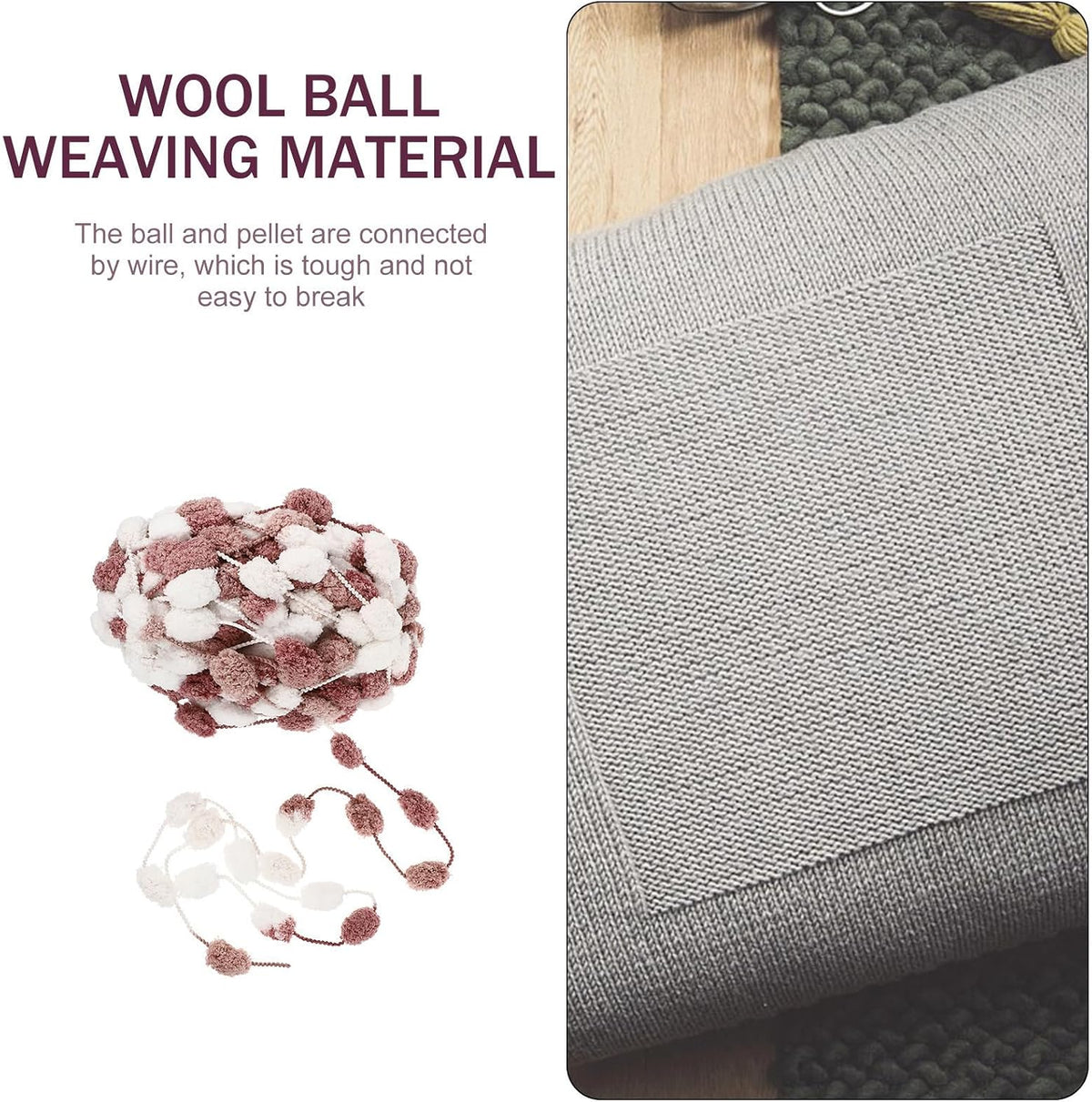 Polyester Crochet Yarn Roll for Knitting DIY Crafts and Home Decor