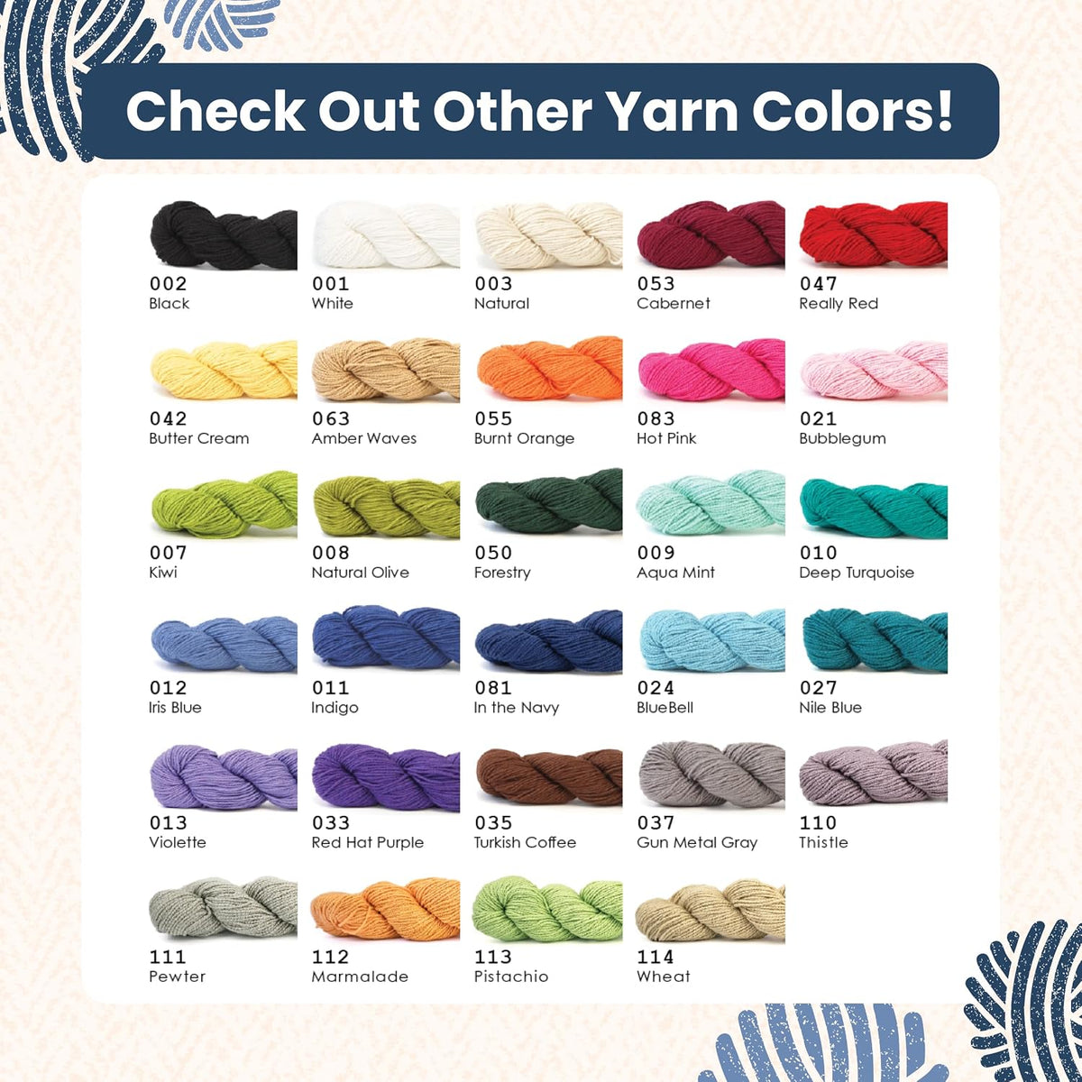 HiKoo CoBaSi DK Yarn, Cotton, Bamboo, Silk, 50g, 140 yd, #081 in The