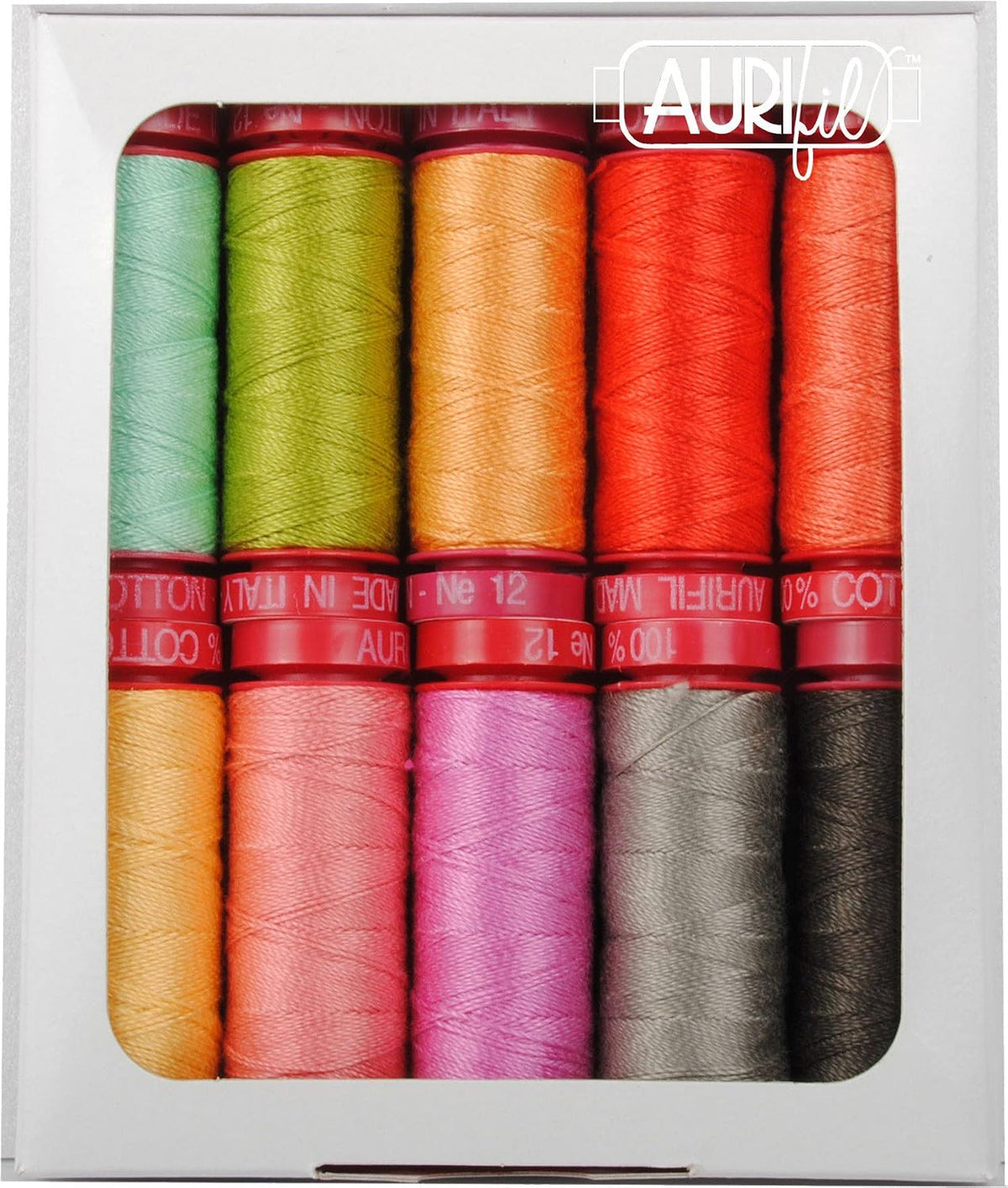 Corey Yoder Sunny Stitches Aurifil Thread Kit 10 Small Spools 12