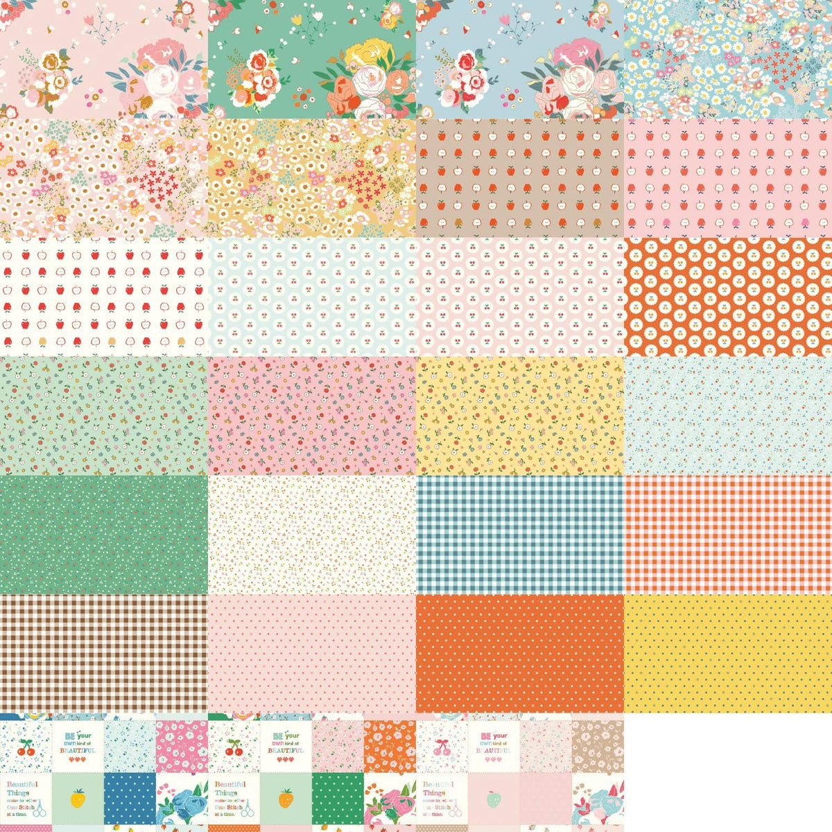 Minki Kim Cotton Nook 5" Stacker 42 5-inch Squares Charm Pack Riley