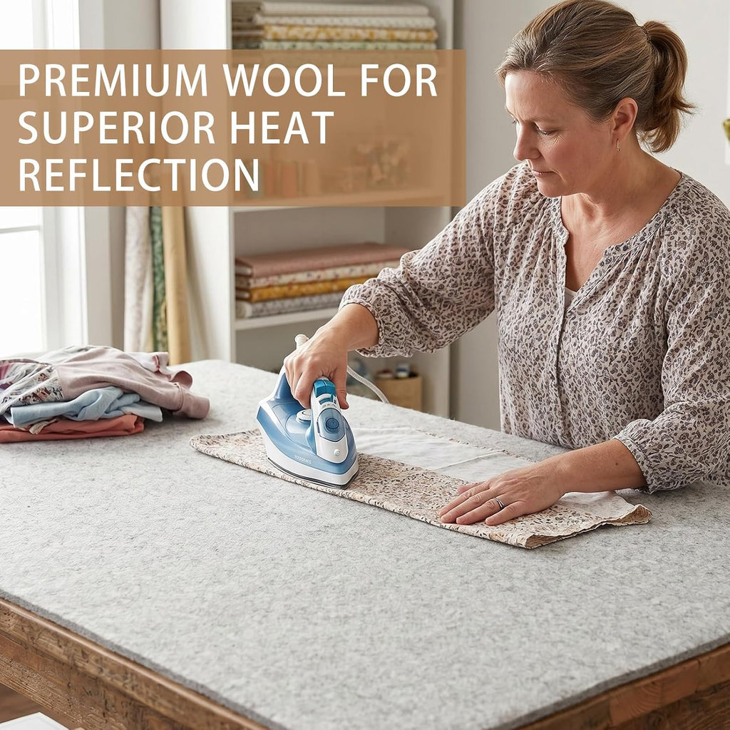 HunnmingRe 24" x 72" Wool Pressing Mat, Extra Large 100% New Zealand