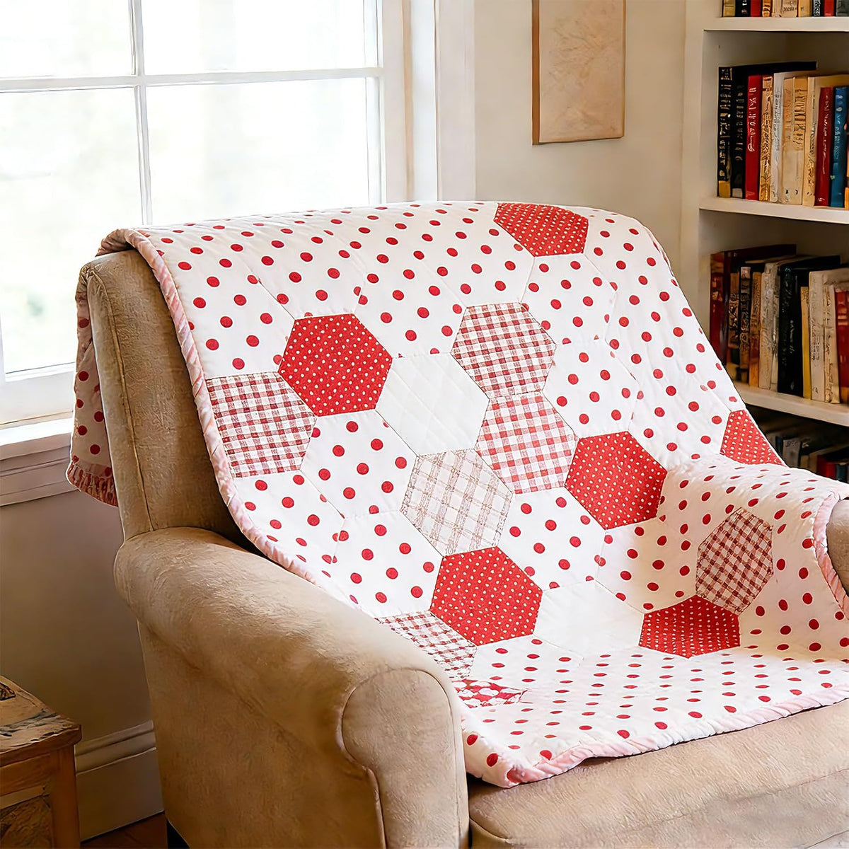 8pcs Hexagon Quilting Templates and Rulers Templates Quilting