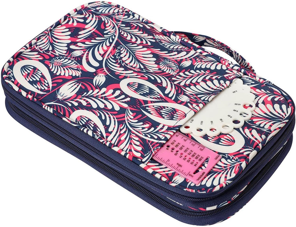 Crochet Hook Case Zipper Organizer Bag Knitting Accessories Storage