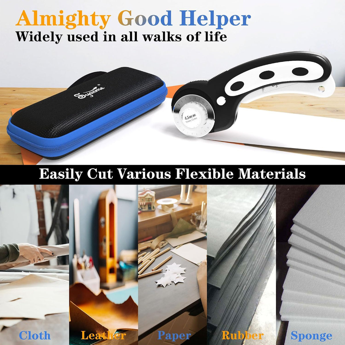 45mm Rotary Cutter | Rotary Fabric Cutter | Rotary Cutters for Sewing