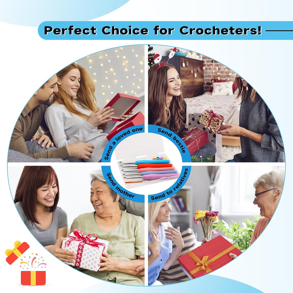 Mayboos 5 Sizes Crochet Hook Set, Large Crochet Hooks