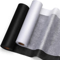 White and Black Medium Weight Interfacing Fabric for Sewing