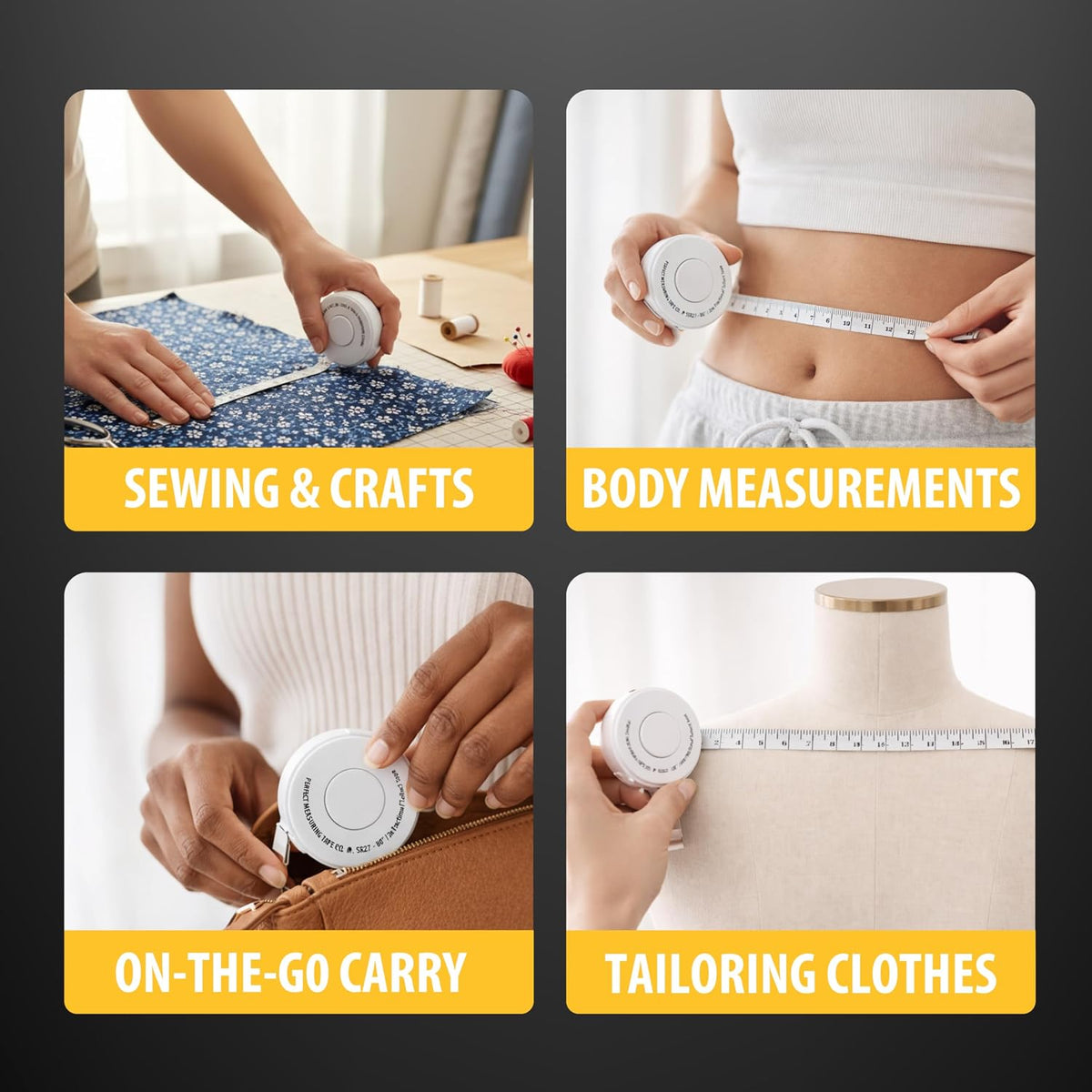 Perfect Measuring Tape - Premium Retractable Tailor’s Tape Measure &