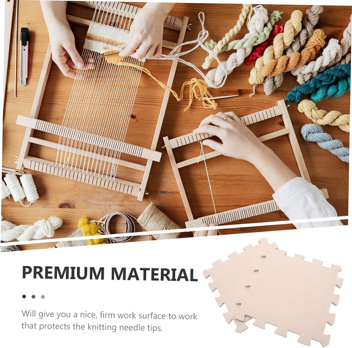 Portable Foam Knitting Board 9pcs Multi-Function Blocking Mat