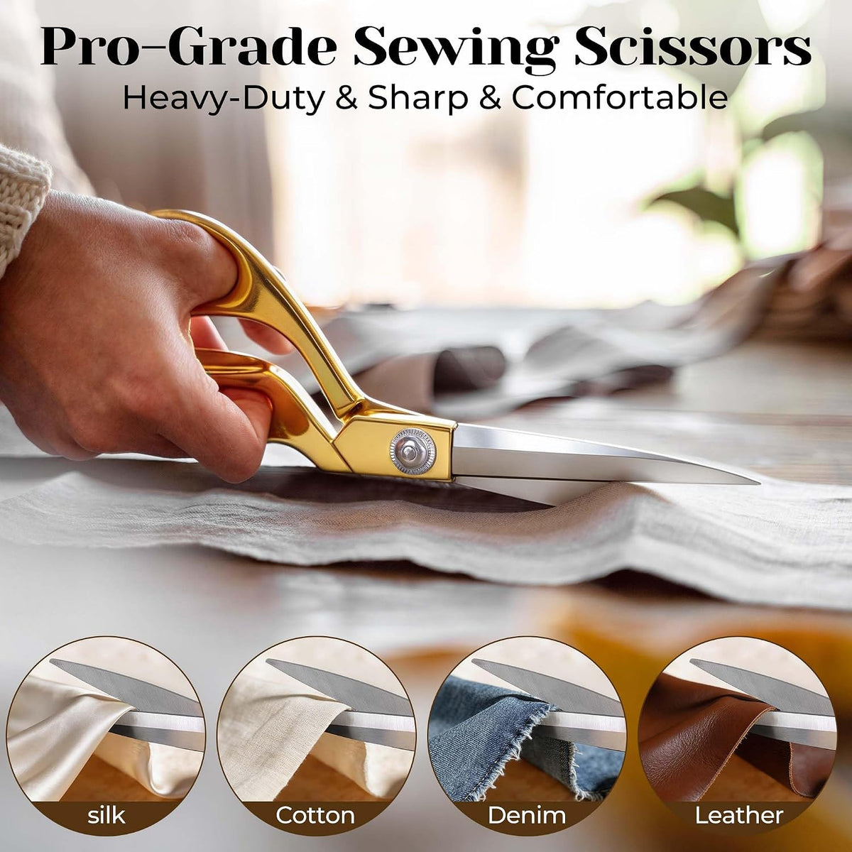 Snayurch Sewing Kit for Adults with Heavy Duty Fabric Scissors,38XL