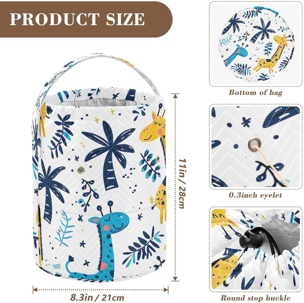 YETTASBIN Giraffe Yarn Storage Bag, Large Crochet Knitting Bag