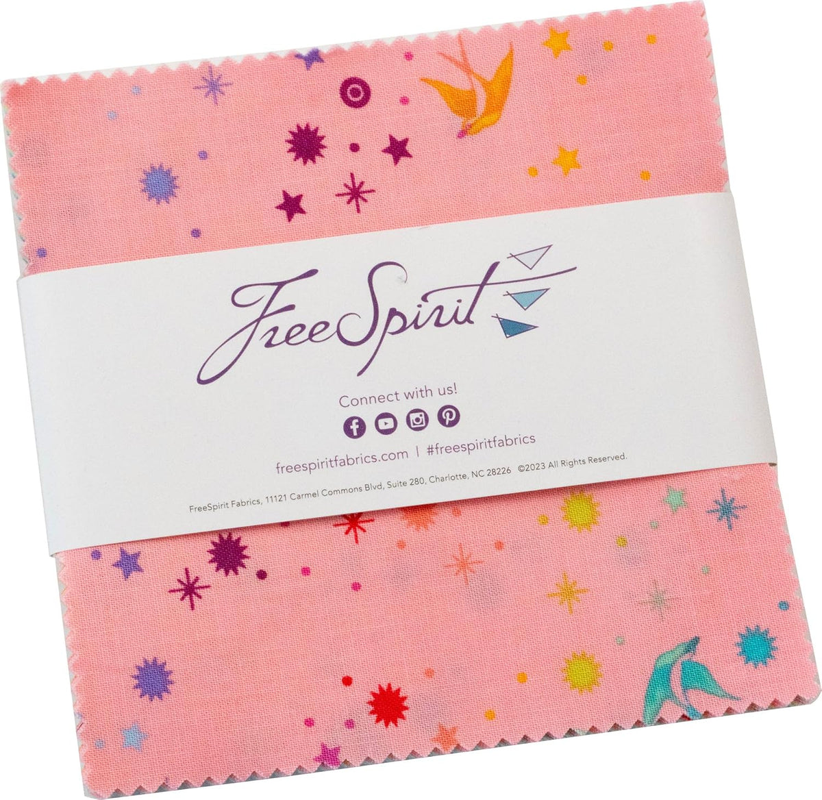 Tula Pink Saturday Stash Fairy Dust Charm Pack 42 5-inch Squares