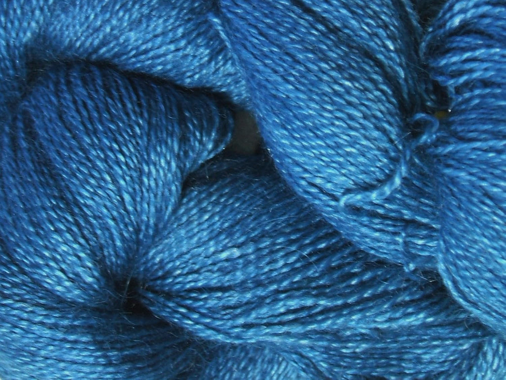 Malabrigo Baby Silkpaca Tuareg 098 Blue Alpaca Silk Lace Yarn