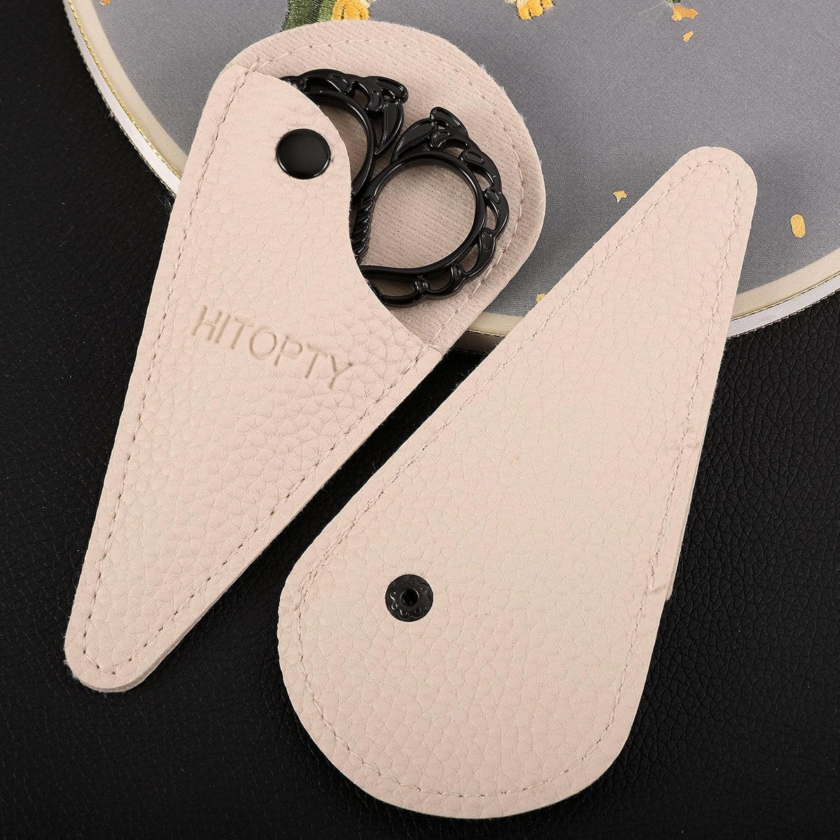 Small Sewing Scissors Protective Cover, White, 2-Pack